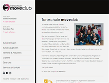Tablet Screenshot of move-club.com